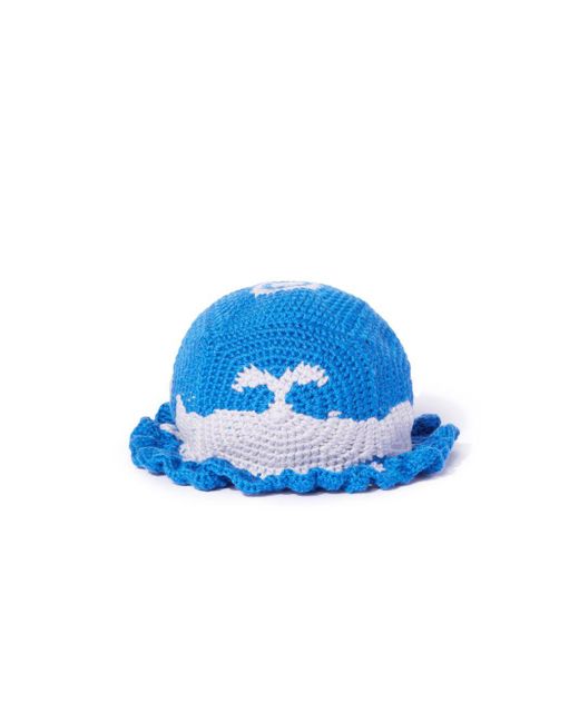 Off-White c/o Virgil Abloh Blue Crochet Bucket Hat for men