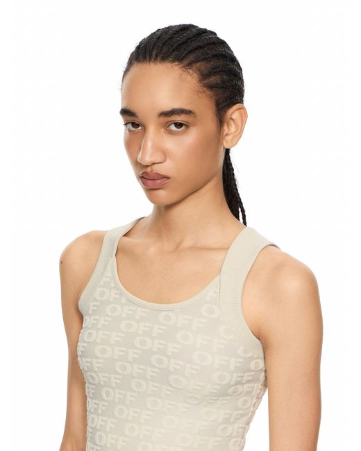 Off-White c/o Virgil Abloh White Terry Off Tank Top