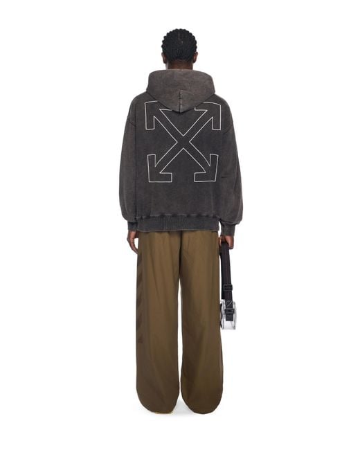 Off-White c/o Virgil Abloh Black Outline Arrow Skate Hoodie for men