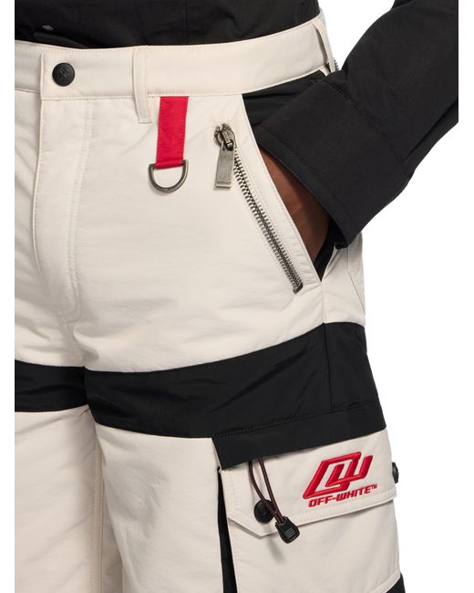 Off-White c/o Virgil Abloh White Sporty Nyl Cargo Shorts for men