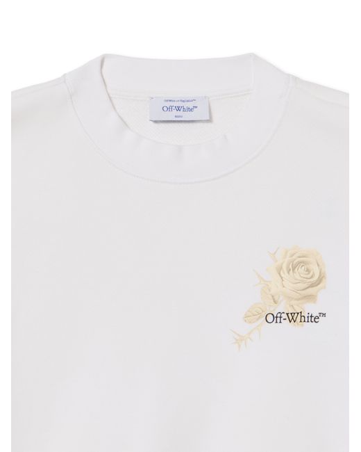 Off-White c/o Virgil Abloh White Roses Arrows Sweatshirt