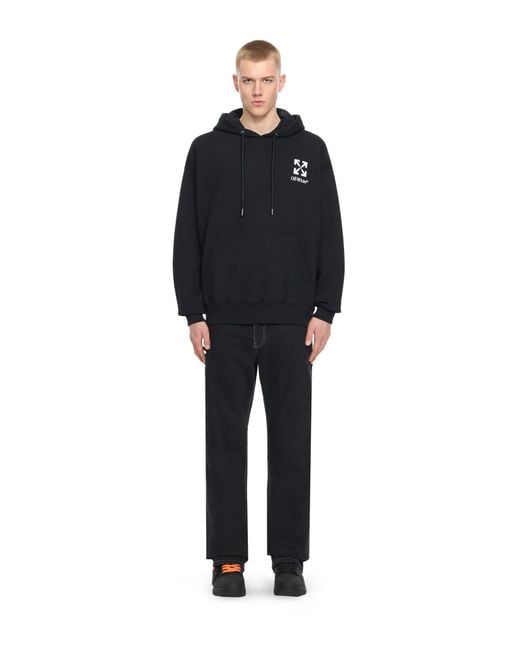 Off-White c/o Virgil Abloh Black Small Arrow Skate Hoodie for men