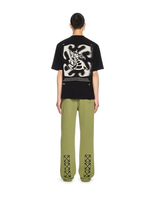 Off-White c/o Virgil Abloh Green Windy Arrow Sweatpants for men