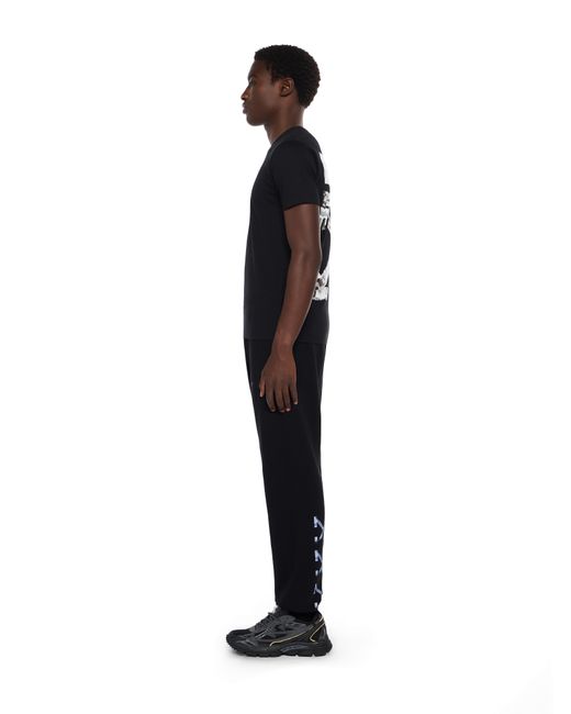 Off-White c/o Virgil Abloh Black Newspaper Arrow Slim Logo Tee for men