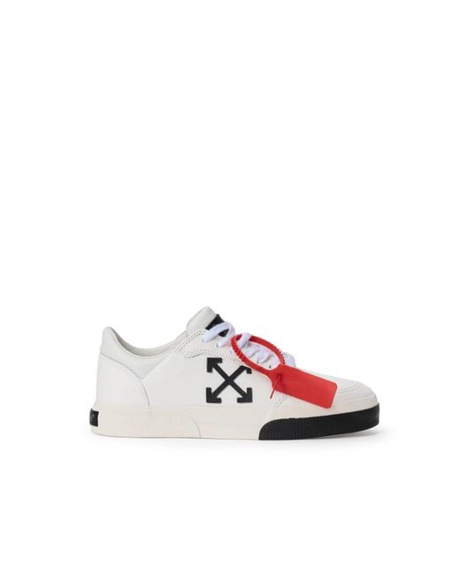 Off-White c/o Virgil Abloh White Vulcanized Low Leather Sneakers for men