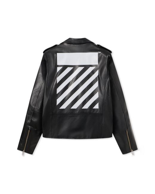 Off-White c/o Virgil Abloh Black Diagonal Tab Biker for men