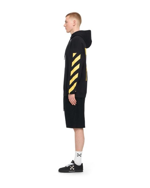 Off-White c/o Virgil Abloh Black Printed Hoodie for men