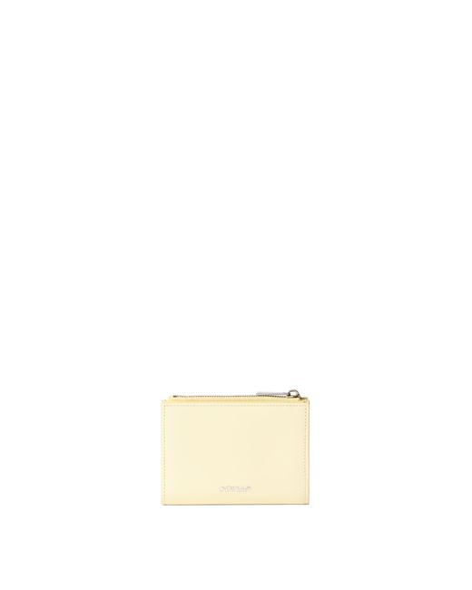 Off-White c/o Virgil Abloh Natural Jitney Quote Zip Bifold Wallet