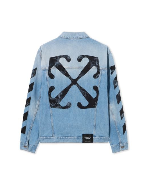 Off-White c/o Virgil Abloh Blue Fresco Diag Arr Den Skate Jkt for men