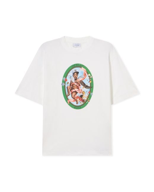 Off-White c/o Virgil Abloh White Fresco Oval Skate T-Shirt for men