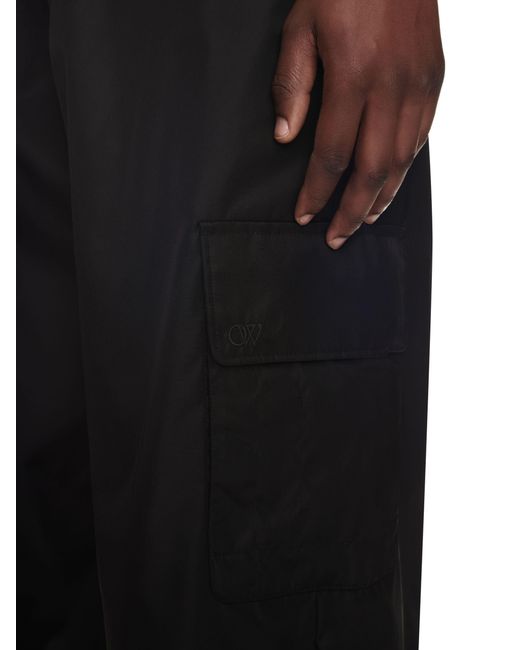 Off-White c/o Virgil Abloh Black Ow Emb Nyl Cargo Pant for men