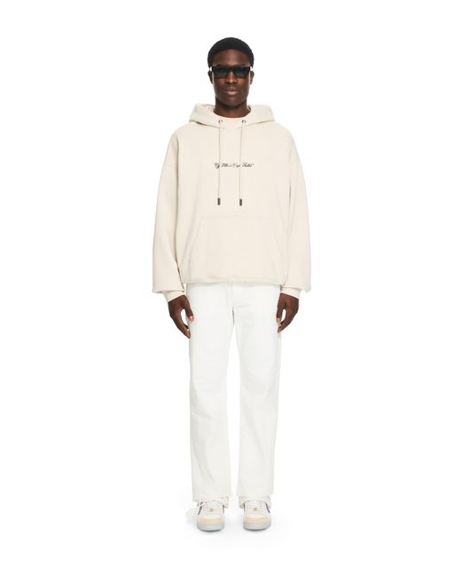 Off-White c/o Virgil Abloh White Script Arrow Diagonal Skate Hoodie for men