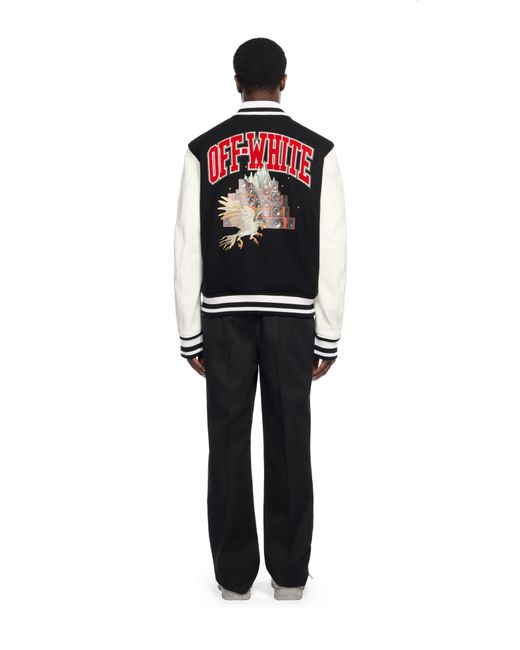 Off-White c/o Virgil Abloh Black Wool Mini Flare Pants for men