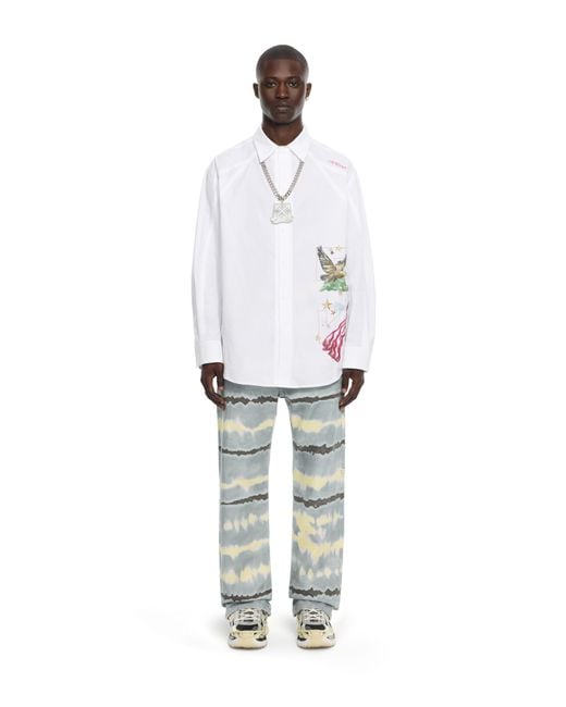Off-White c/o Virgil Abloh White Dream Arrow Poplin Overshirt for men