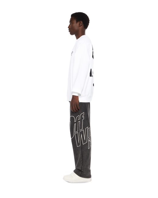 Off-White c/o Virgil Abloh White Run Arrow Skate Crewneck Sweatshirt for men