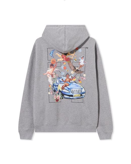 Off-White c/o Virgil Abloh Gray Fresco Arrow Hoodie