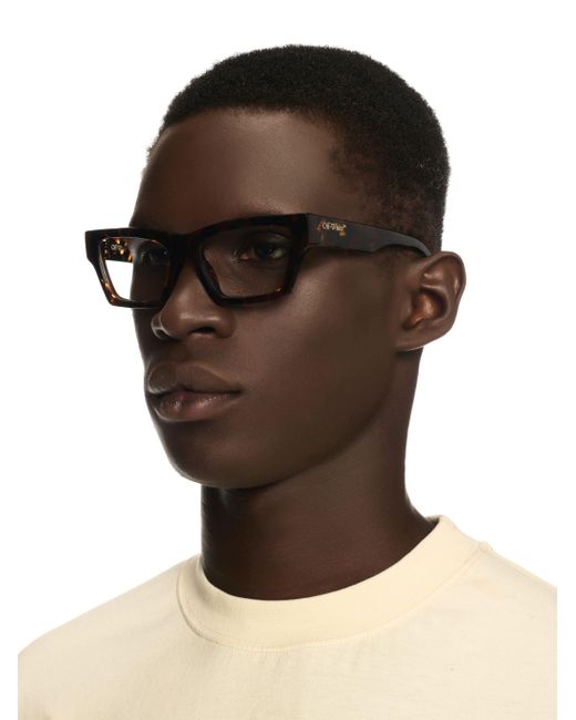 Eyewear Style 7X di Off-White c/o Virgil Abloh in Brown