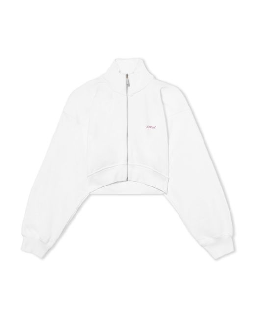 Off-White c/o Virgil Abloh White Water Arrow Crop Zip-Up Jacket