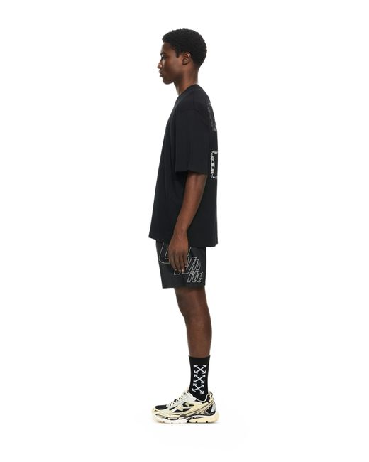 Off-White c/o Virgil Abloh Black Chain Arrow Skate T-Shirt for men