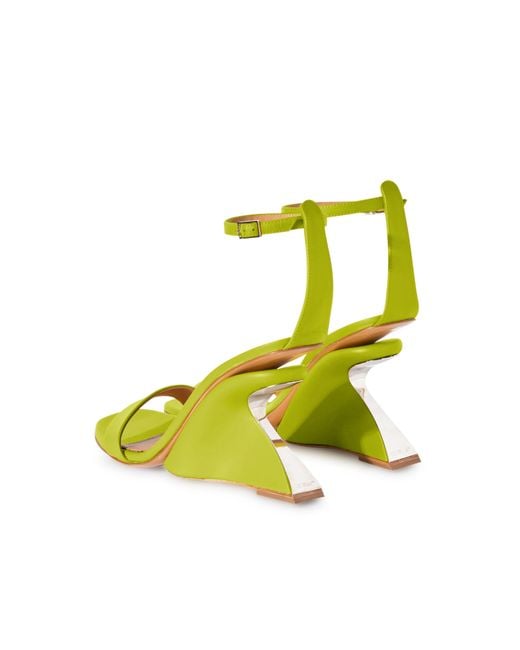 Off-White c/o Virgil Abloh Yellow Jug Wedge Sandal