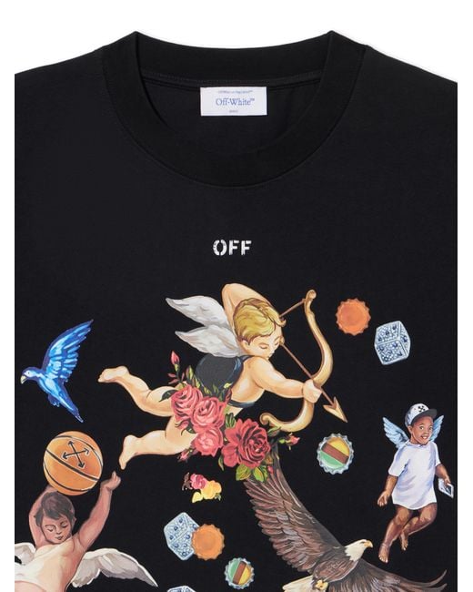 Off-White c/o Virgil Abloh Black Fresco Car T-Shirt for men