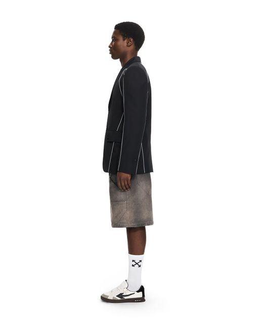 Off-White c/o Virgil Abloh Black Cordura Sporty Slim Jacket for men