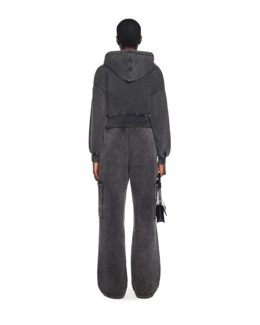 Off-White c/o Virgil Abloh Black Bookish Crop Logo Hoodie