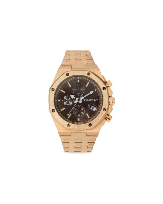 Off-White c/o Virgil Abloh Metallic "High Frequency Chrono" Watch for men