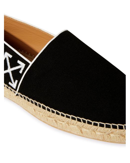 Biarritz Espadrillas di Off-White c/o Virgil Abloh in Black da Uomo