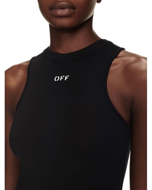 Off-White c/o Virgil Abloh Blue Sleek Rowing Dress