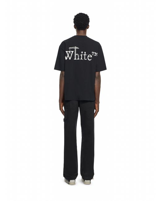 Off-White c/o Virgil Abloh Black City Nature Skate Short Sleeve T-Shirt for men