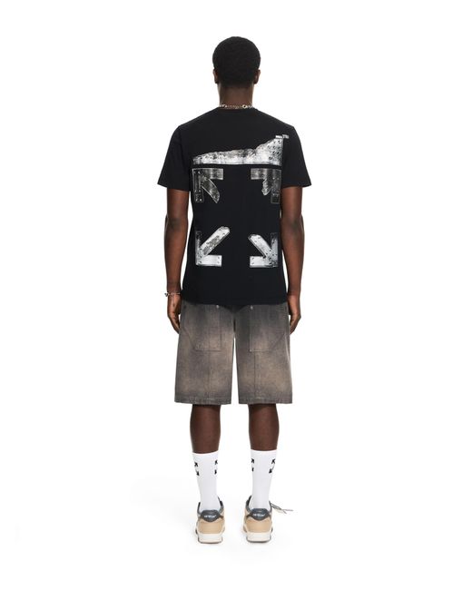 Off-White c/o Virgil Abloh Black Metal Arrow Slim T-Shirt for men