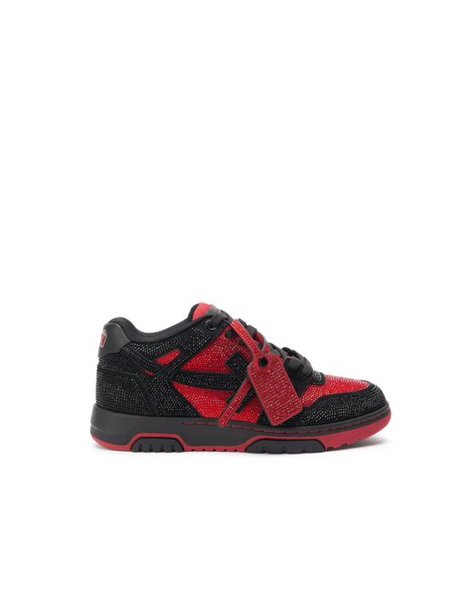 Off-White c/o Virgil Abloh Red Out Of Office Strass Sneakers for men