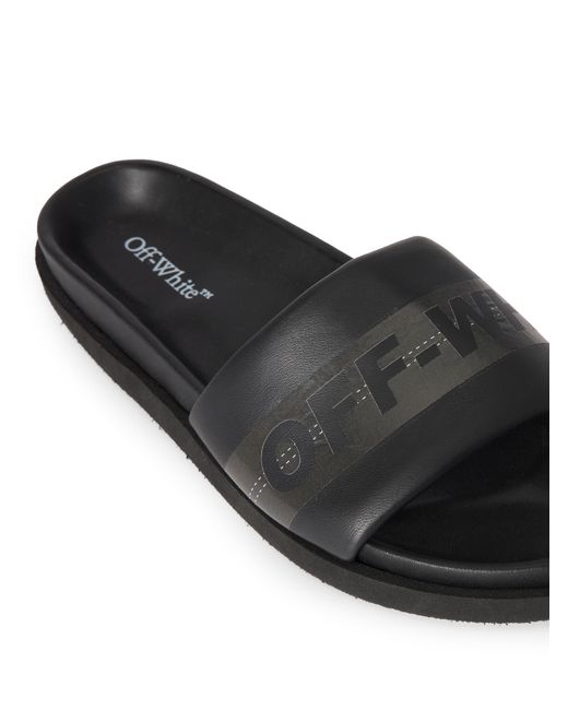 Off-White c/o Virgil Abloh White Industrial Belt Slider Sandals for men