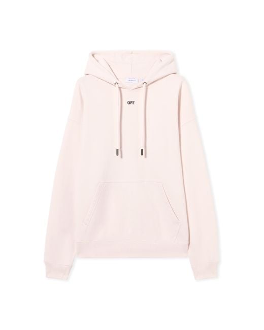 Off-White c/o Virgil Abloh Pink Paint Arrow Skate Hoodie for men