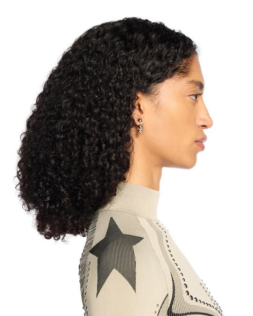 Off-White c/o Virgil Abloh White Arrow Ballchain Mono Earring for men