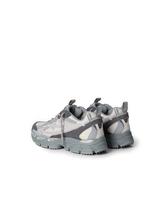 Off-White c/o Virgil Abloh Gray Be Right Back Suede Sneakers