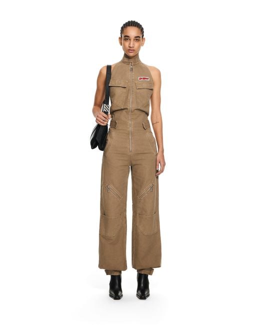 Off-White c/o Virgil Abloh Natural Canvas Pocket Jumpsuit