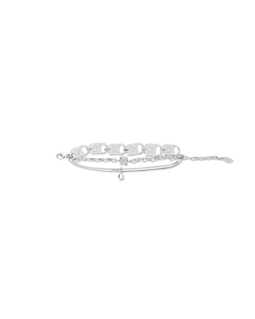 Off-White c/o Virgil Abloh White Can Tab Layered Bracelet for men