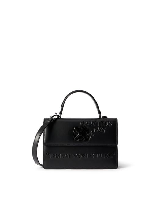 Off-White c/o Virgil Abloh Black Jitney 1.4 Top Handle Bag