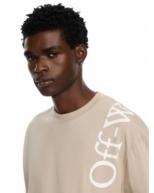 Off-White c/o Virgil Abloh White Vertical Bookish Skate Short Sleeve T-Shirt for men