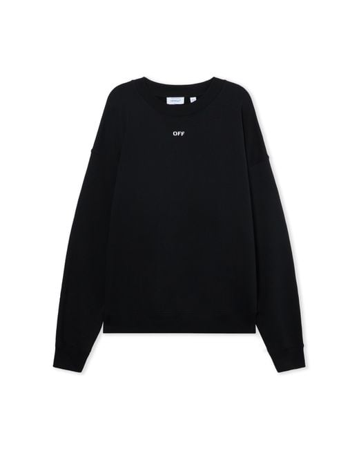 Off-White c/o Virgil Abloh Black Dotted Arrow Diagonal Skate Sweatshirt for men