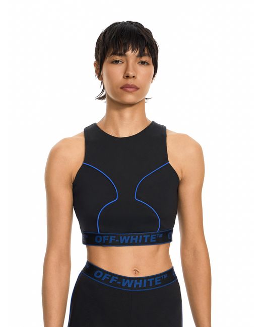 Off-White c/o Virgil Abloh Black Logoband Lycra Top