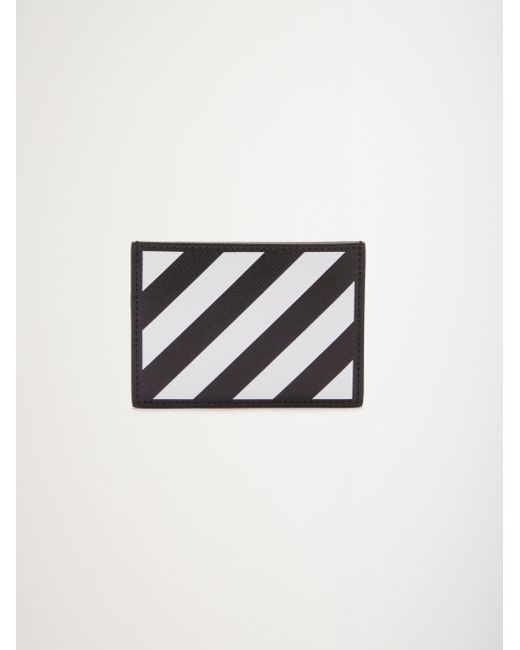 Tarjetero con motivo de rayas diagonales Off-White c/o Virgil Abloh de  hombre de color Negro | Lyst
