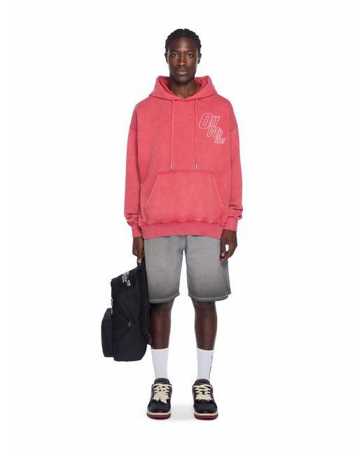 Off-White c/o Virgil Abloh Red Outline Arrow Skate Hoodie for men