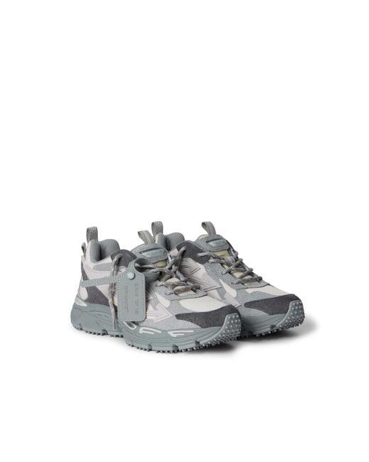 Off-White c/o Virgil Abloh Gray Be Right Back Suede Sneakers