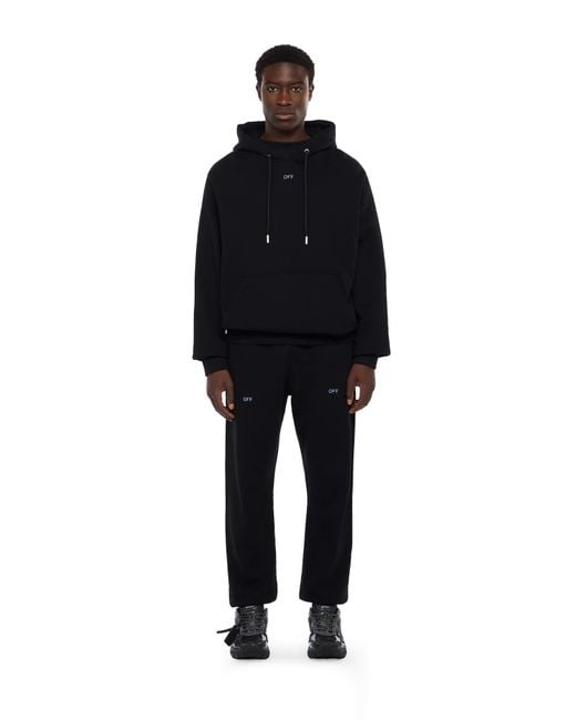 Off-White c/o Virgil Abloh Black Stencil Arrow Skate Hoodie for men