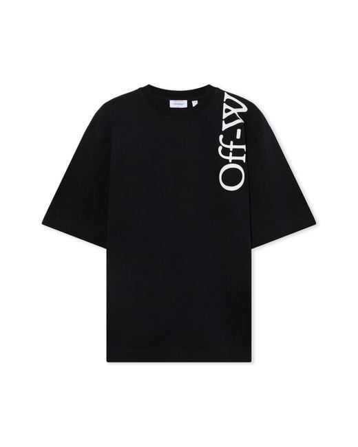 Off-White c/o Virgil Abloh Black Vertical Bookish Skate Short Sleeve T-Shirt for men
