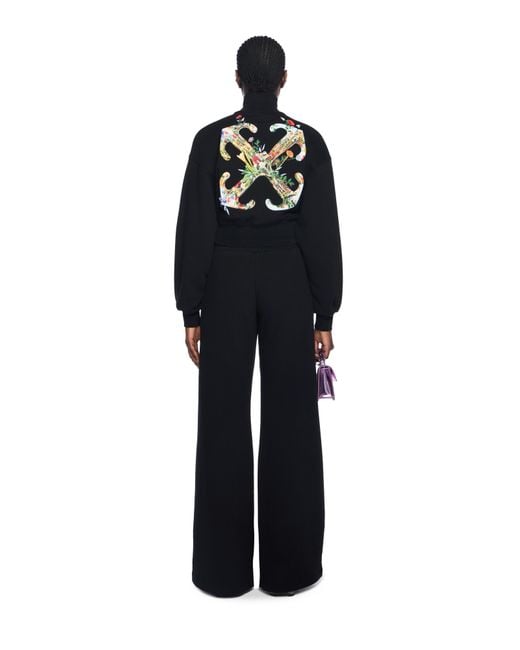 Off-White c/o Virgil Abloh Black Bookish Flowers Regular Sweatpants