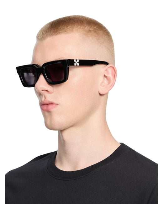 Off-White c/o Virgil Abloh Black Clip On Dark Lens Sunglasses